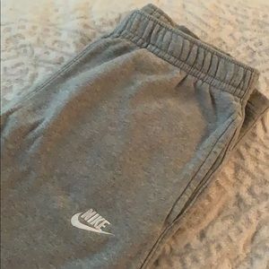 Gray Nike sweatpants